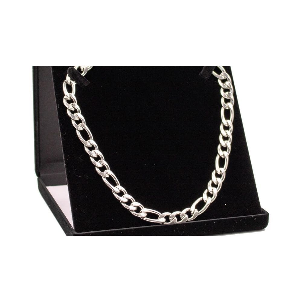 Cordão Corrente Aço Inoxidável 316L 3X1 Fígaro 70Cm 11Mm