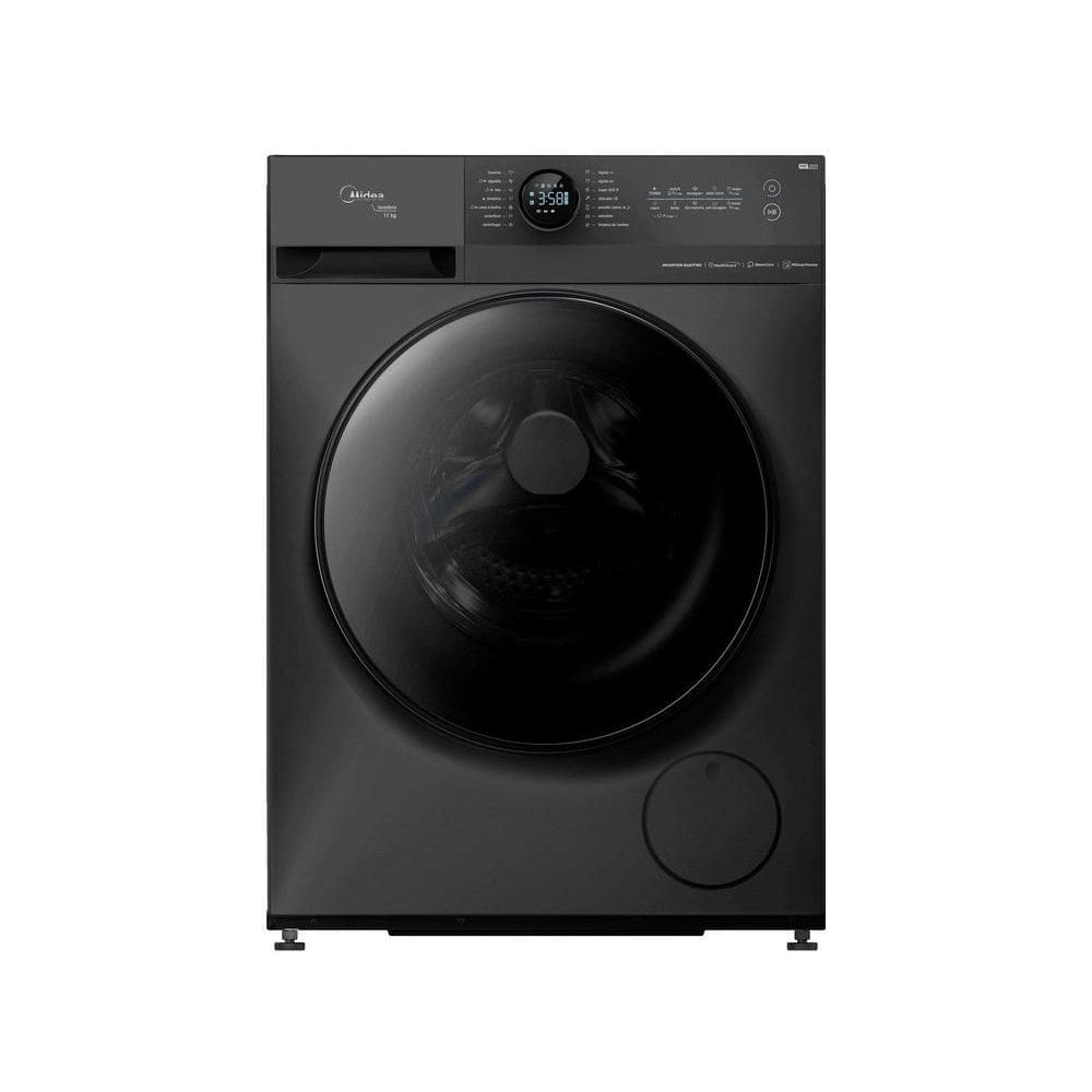 Máquina de Lavar Roupas Midea 11kg Inverter Healthguard Wi-fi Mf201w110wb Titanium