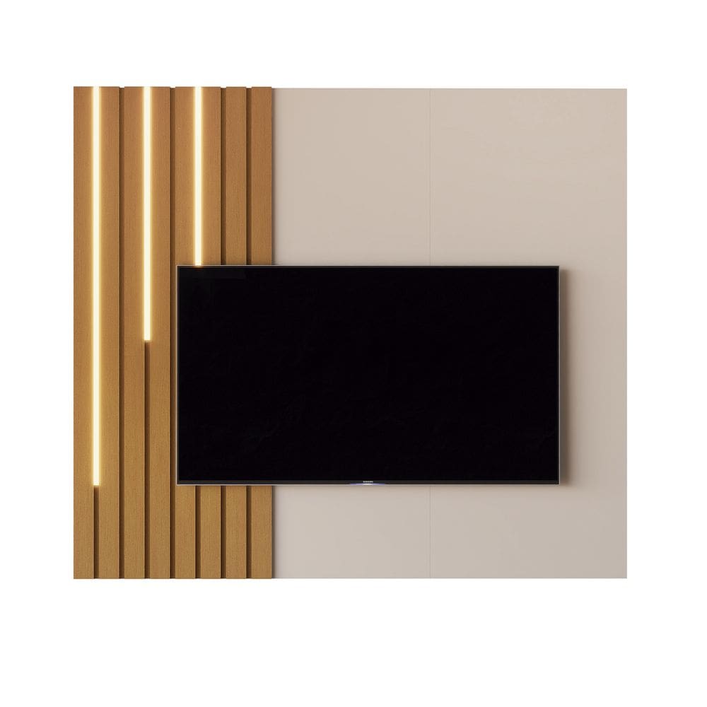 Painel Boto 1.4 Off White com Nature - Moveis JB