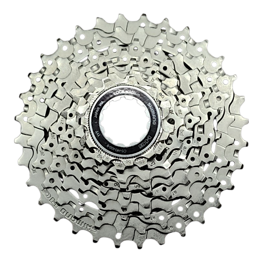 Cassete K7 Alivio CS-HG400 9V 11/32D Hyperglide Trocas Rápidas Aço Shimano