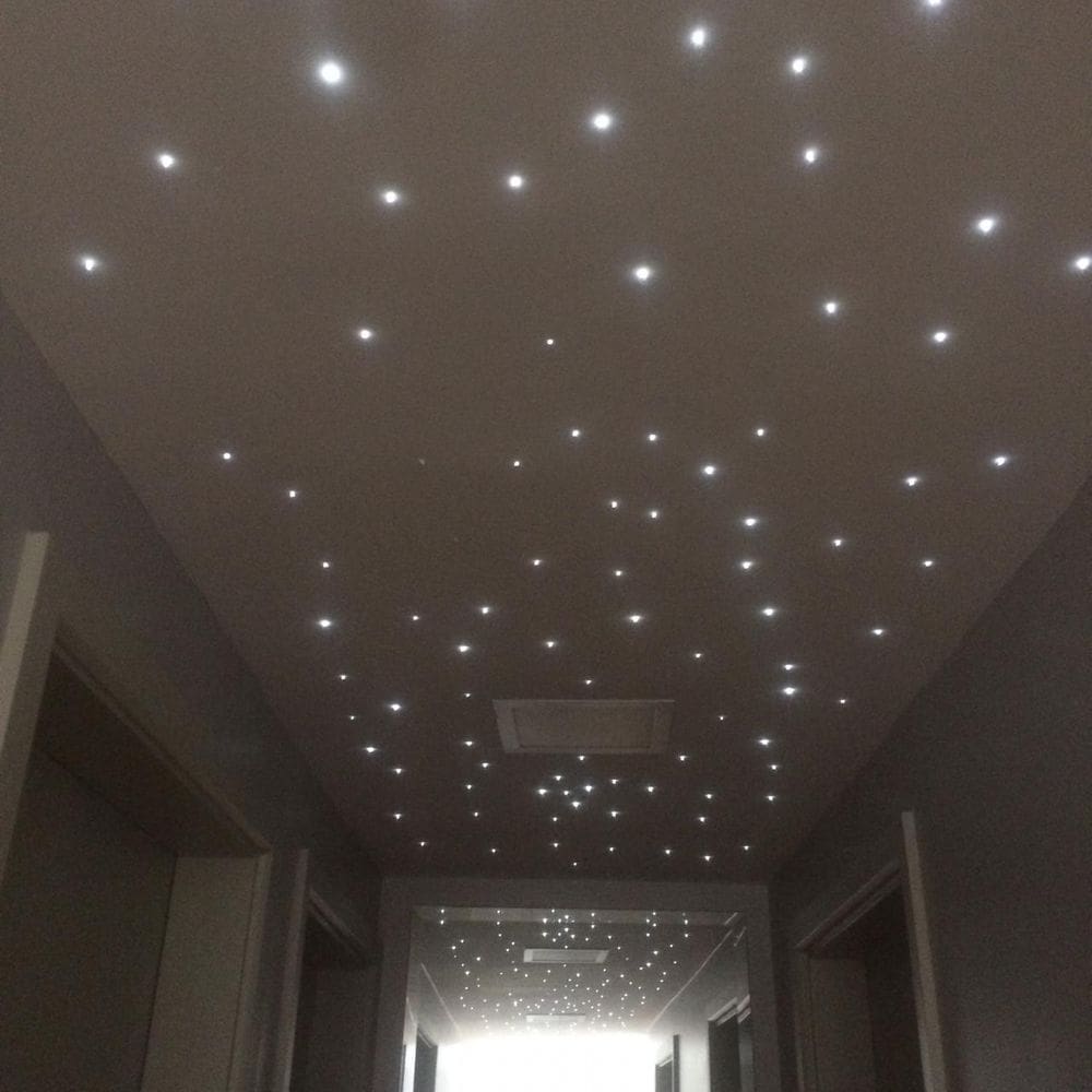 Kit Noite Estrelado 150 Fibras Efeito Estrelado Rgb Mega Mix