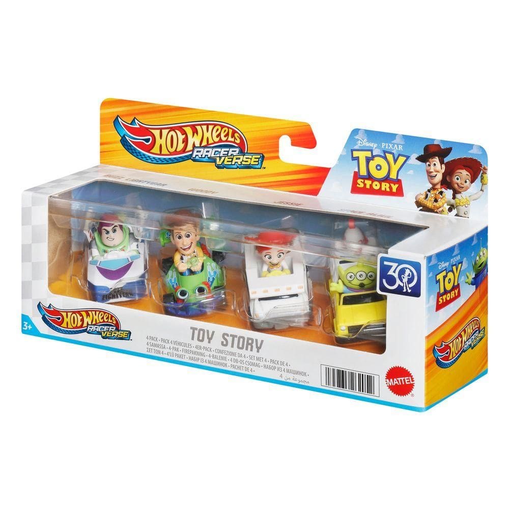 Hot Wheels RacerVerse 4 Carros Toy Story | Extra