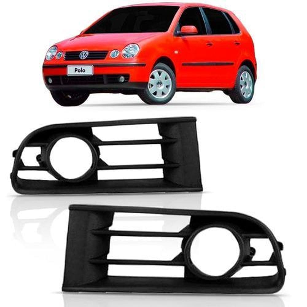 Par Moldura Farol Milha Neblina Auxiliar Polo 2003 04 05 06