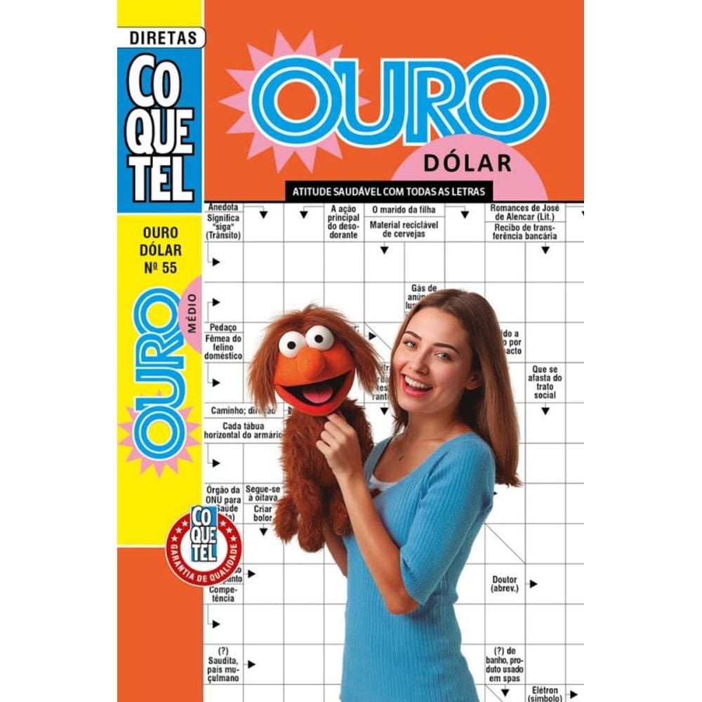 Palavras-Cruzadas Diretas Coquetel Ouro Dólar 55: Nível médio