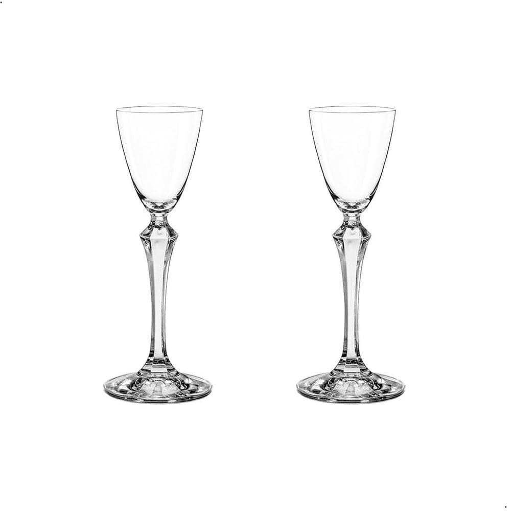 Jogo 2 Taças De Cristal Licor 70 Ml Linha Elisabeth Bohemia