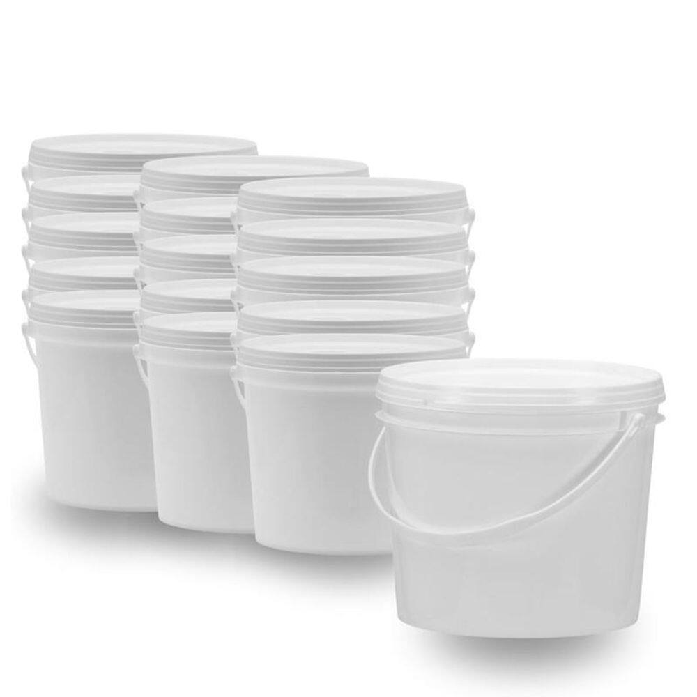 Balde 1.8 Litros Branco Para Combustível De Moto 15 Pçs