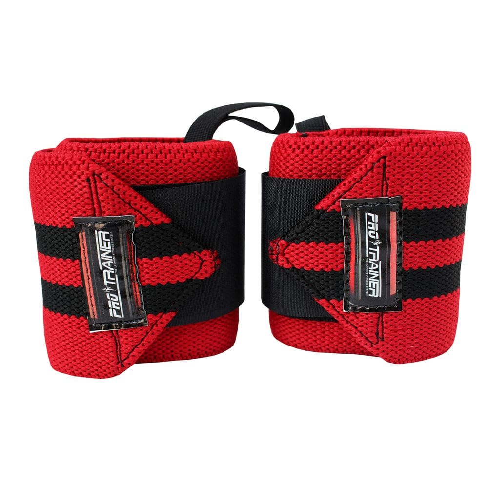 Munhequeira Profissional Crossfit vermelho com preto