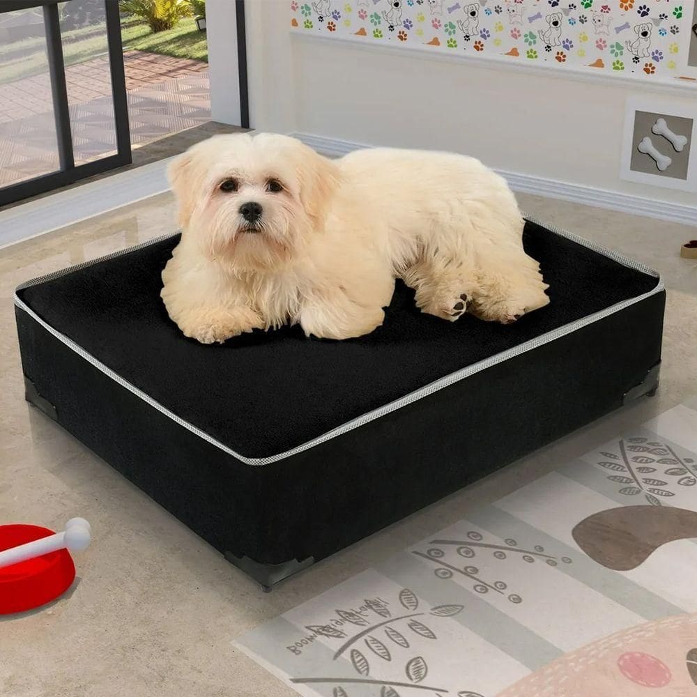 Cama Thor Pet Cachorro Gato Lar & Estilo Preto