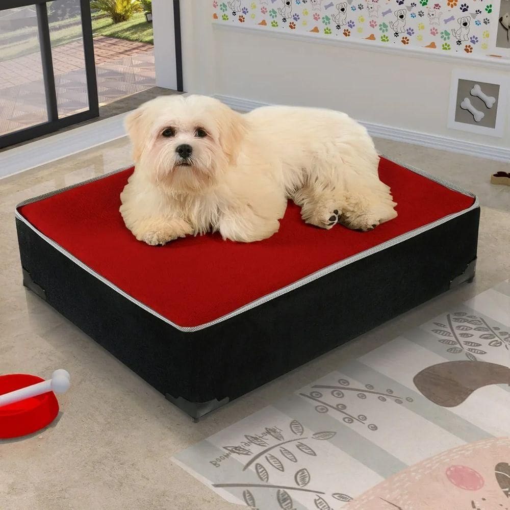 Cama Thor Pet Cachorro Gato Lar & Estilo Vermelho
