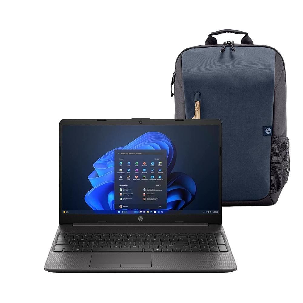 Notebook HP 256R G9 Core i5-1334U 15.6" Intel Iris Xe 256GB SSD 16GB RAM Windows 11 Home + Mochila Viagem para Laptop 15,6" 18L BNG Azul