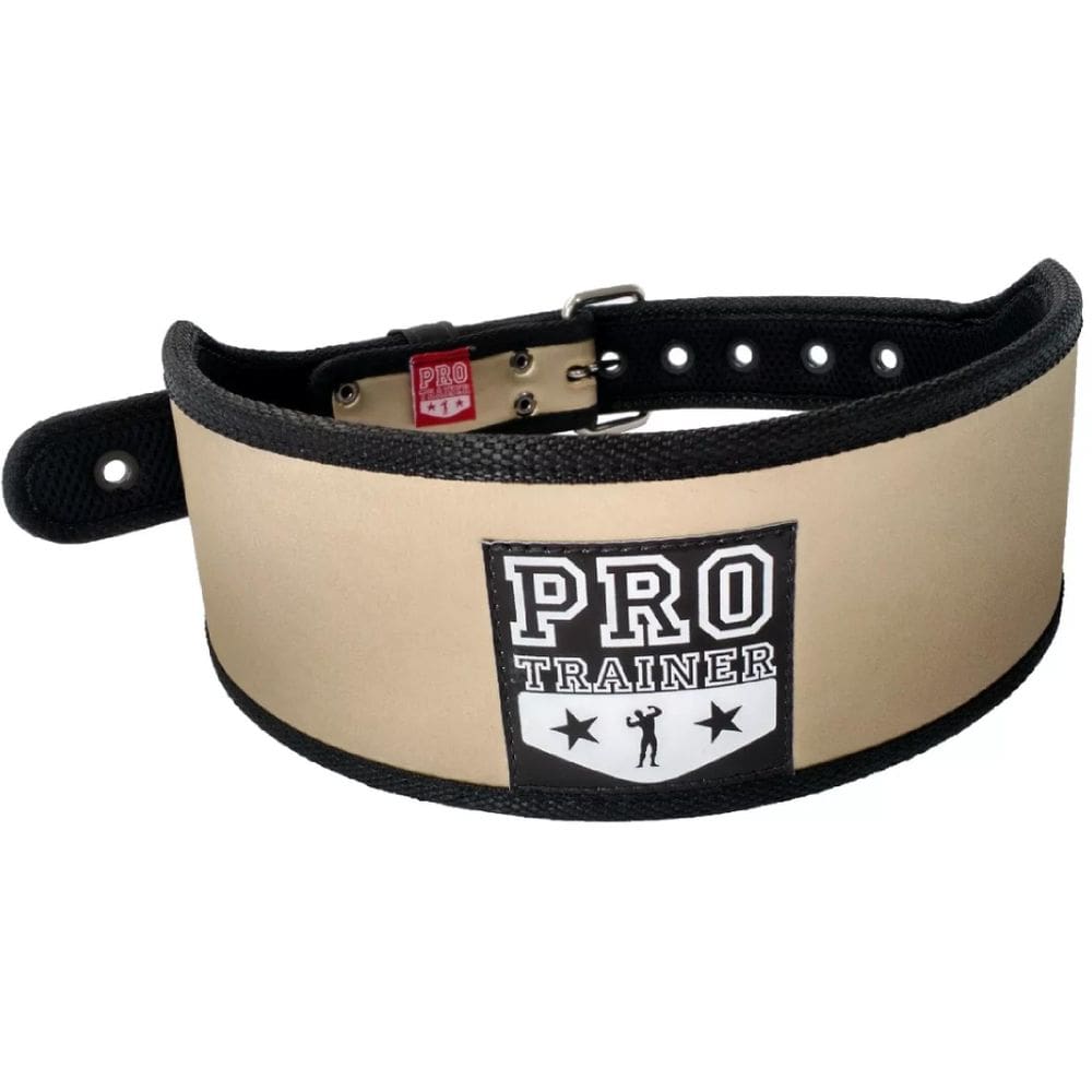 Cinturão Dourado Fivela de Ilhós Pro Trainer