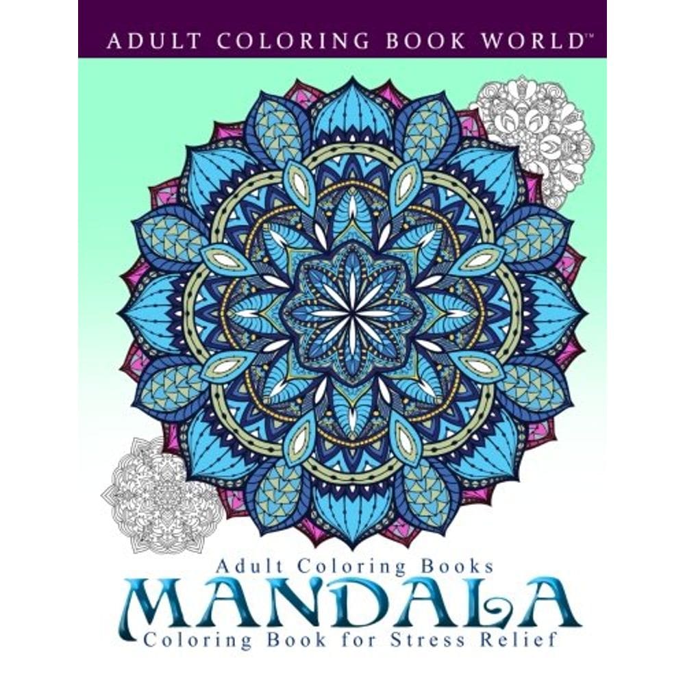 Mandala de livro de colorir para adultos para alívio do desconforto