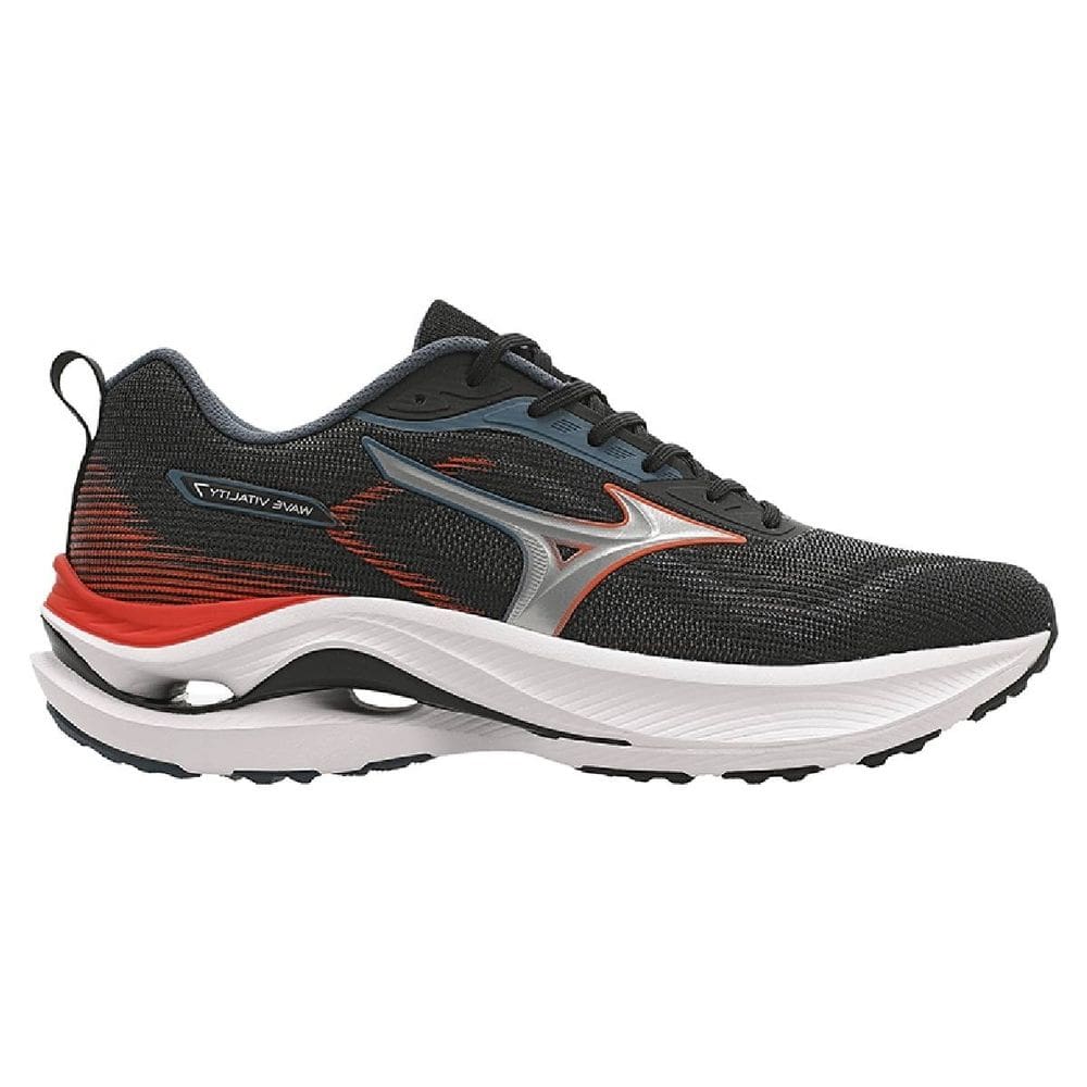 Tênis Mizuno Wave Vitality 7 Masculino - Preto-Laranja