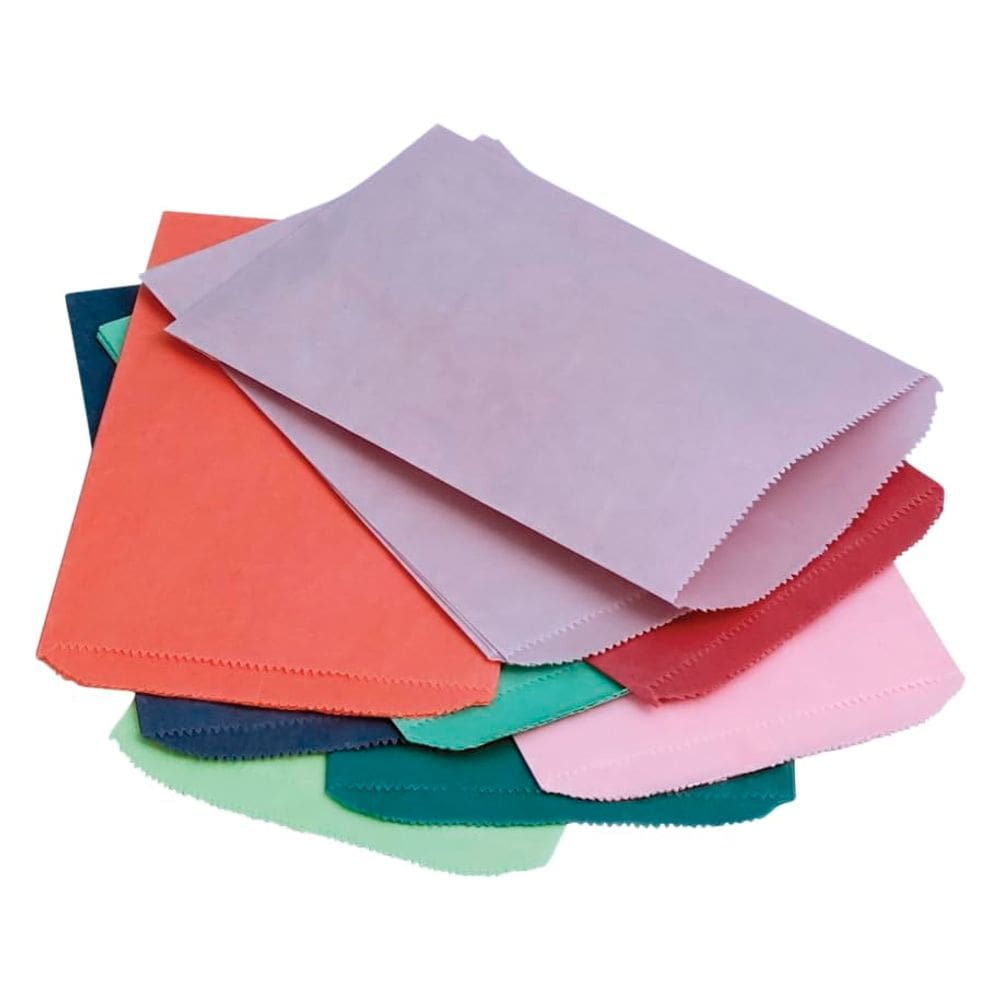 Sacos de papel School Smart Pinched Bottom 12x15cm, pacote com 14