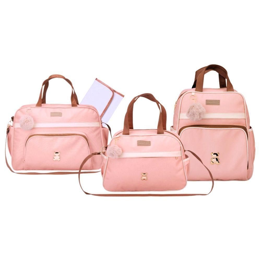 Kit Bolsas Maternidade Espera Feliz Petit Rosé