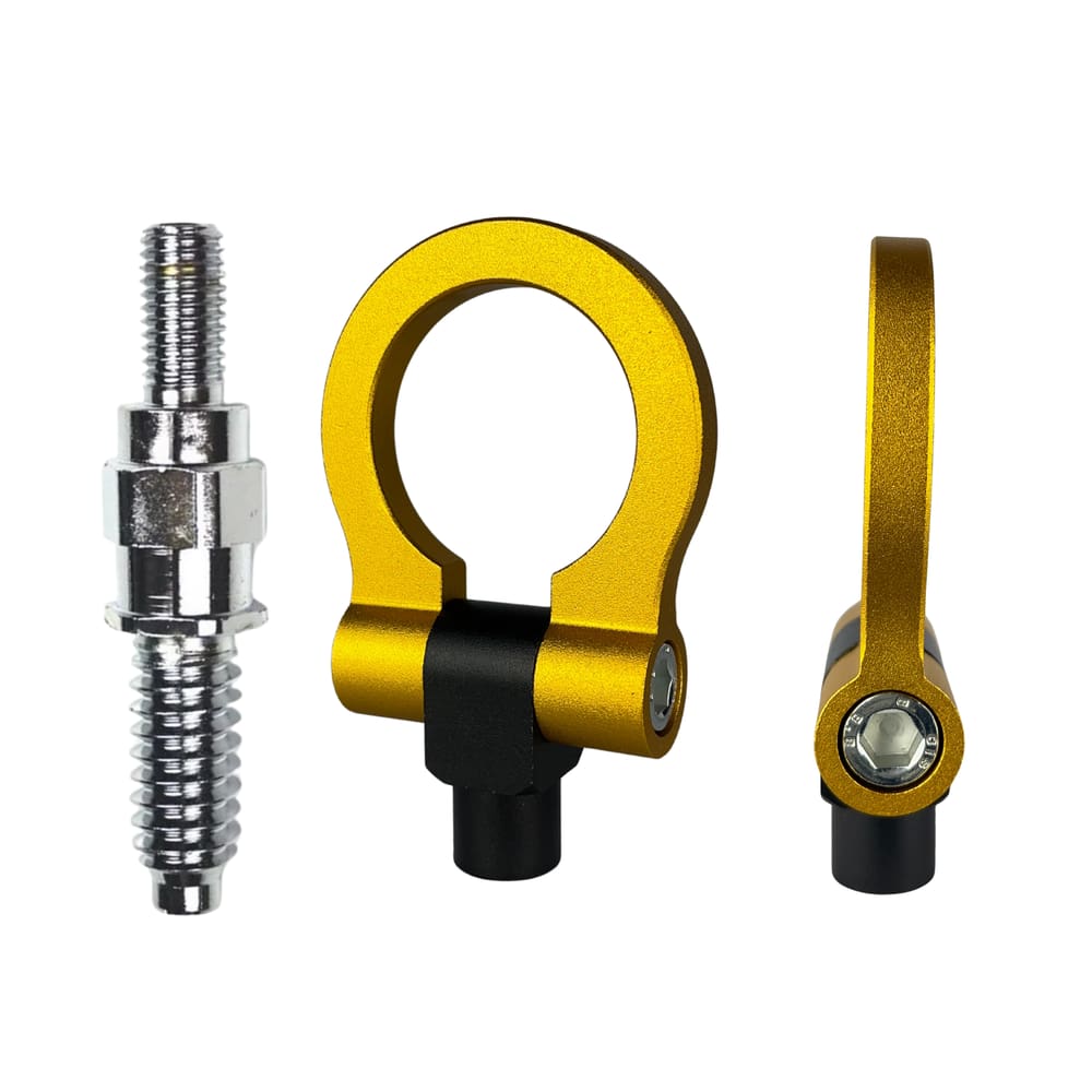 Engate Reboque Esportivo Tow Hook Modelo Europeu Amarelo Car