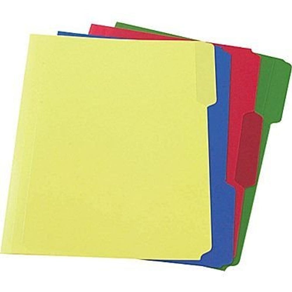 Pastas de arquivo Staples Heavyweight Poly Letter Sorted 24/Box