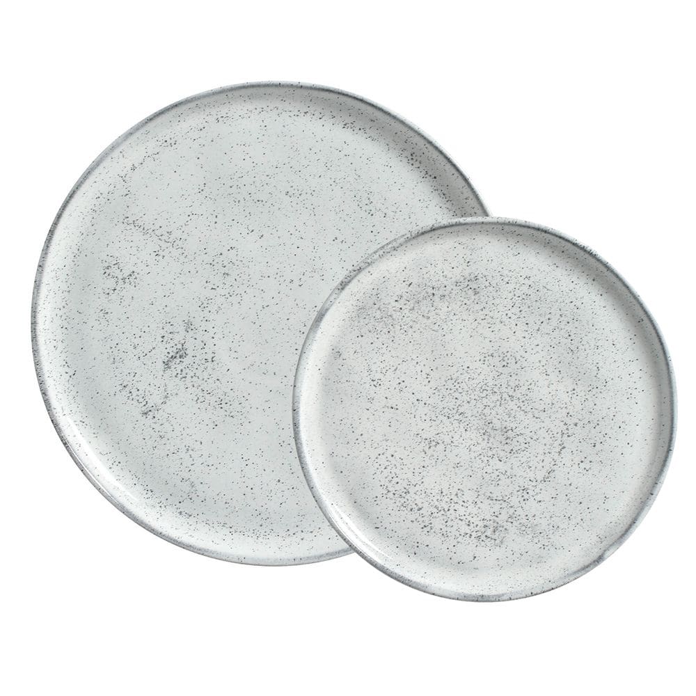 Conjunto 12 Peças Prato Raso e Sobremesa Bio Echo Cerâmica Stoneware Porto Brasil