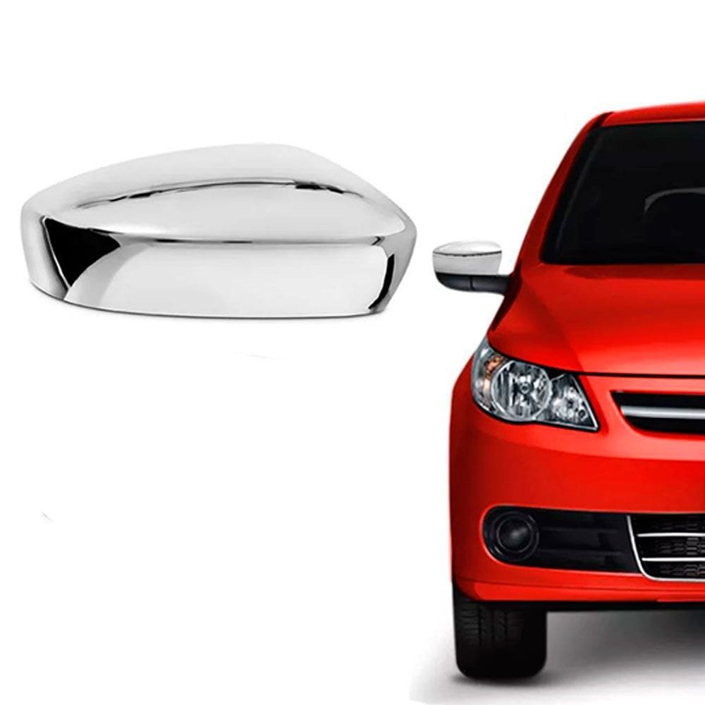 Aplique de Retrovisor Cromado Gol Voyage G5 2008 a 2012 Sem Pisca Lado Direito