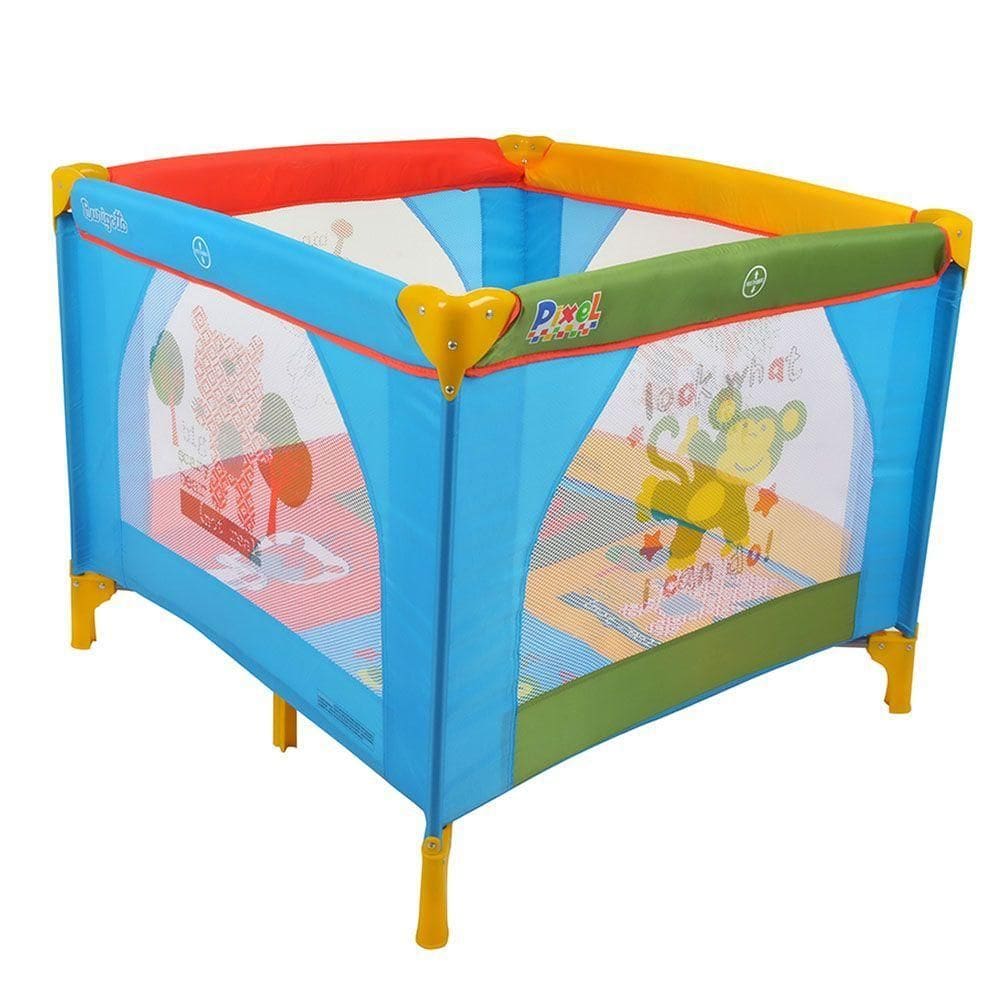 Cercado Infantil Para Bebê Burigotto Pixel Colorido