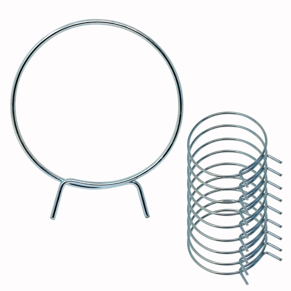 Pinça de tensão de ventilação do secador em aço inoxidável de 4” de diâmetro (pacote com 10)