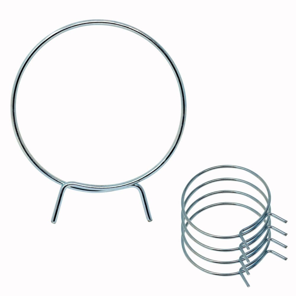 Pinça de tensão de ventilação do secador em aço inoxidável de 4” de diâmetro (pacote com 5)