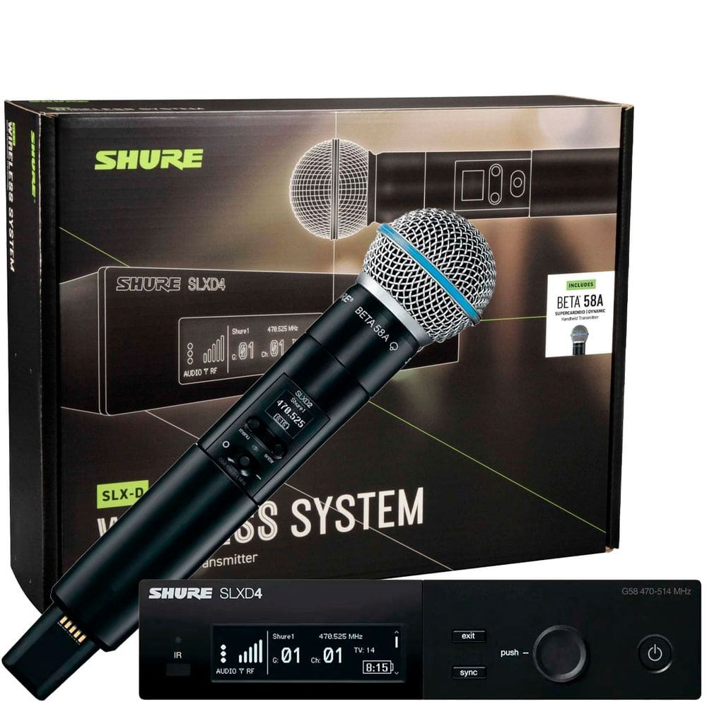 Microfone Sem Fio Shure Beta Slxd24/B58-G58