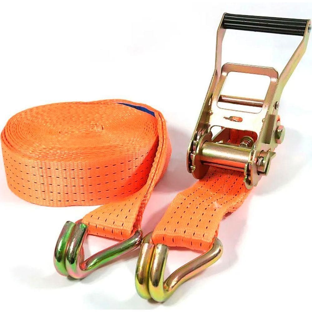 Cinta Tensor Laranja Amarração De Carca Alça Catraca 40mm 6m