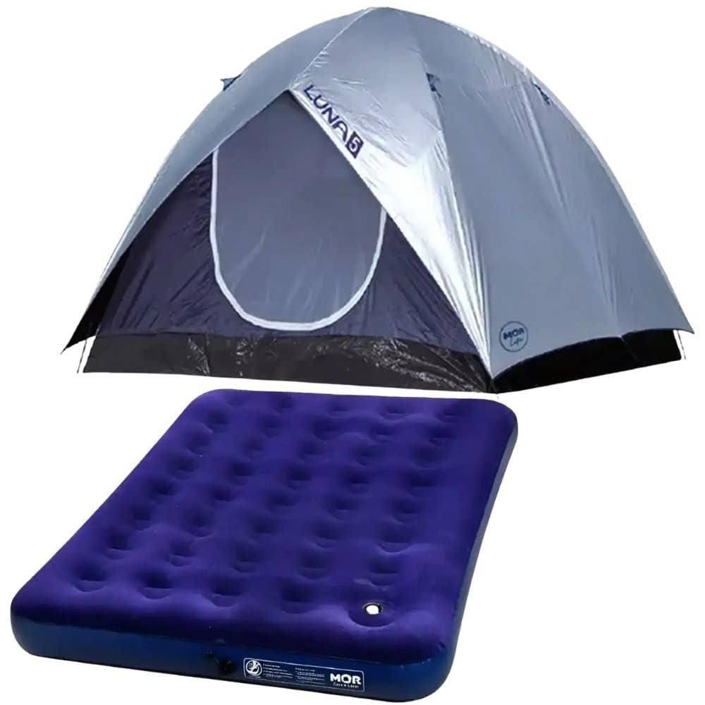 Barraca para Camping Luna 5 Pessoas com Colchão Inflável Casal Inflador Embutido MOR