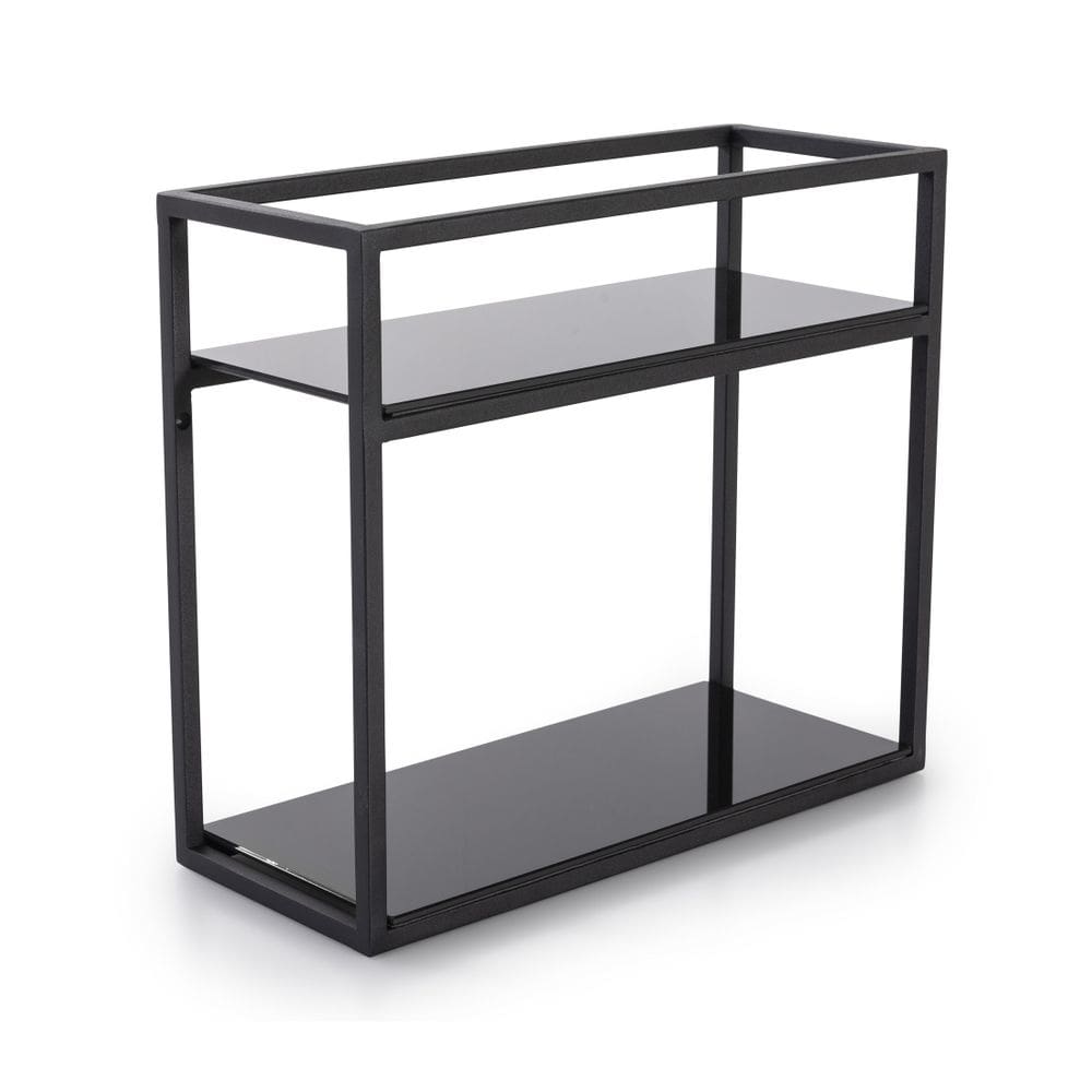 Estante Organizadora Linha Frame De Parede Aço e Vidro Forma