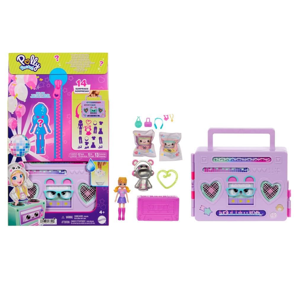 Boneca Fashion Polly Disco Dance com 16 acessórios