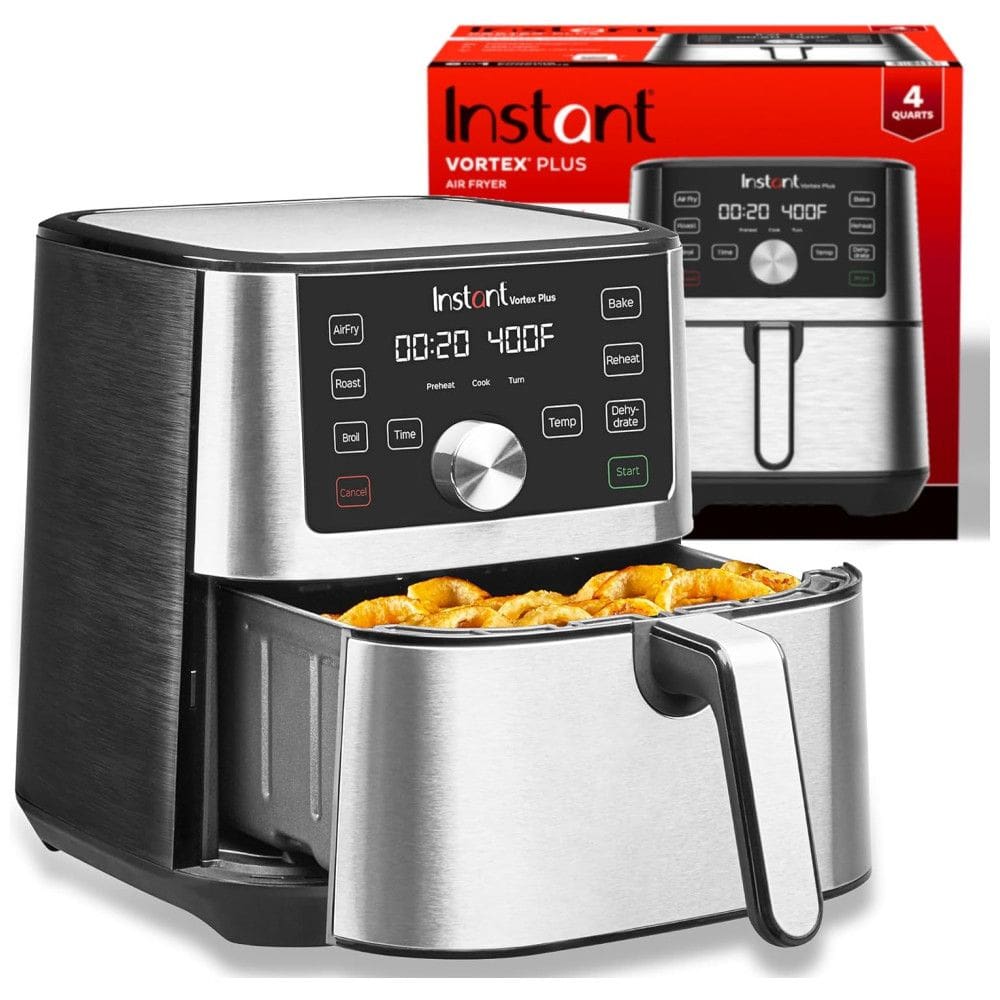 Vortex Plus Fritadeira Elétrica Air Fryer 6 em 1 Capacidade 3.7 L 1500W, INSTANT POT 140 3079 01, Prateado