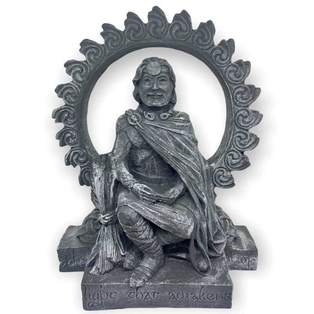 Deus Sol Poder da Vida em Resina 20 cm - Selecione a Cor