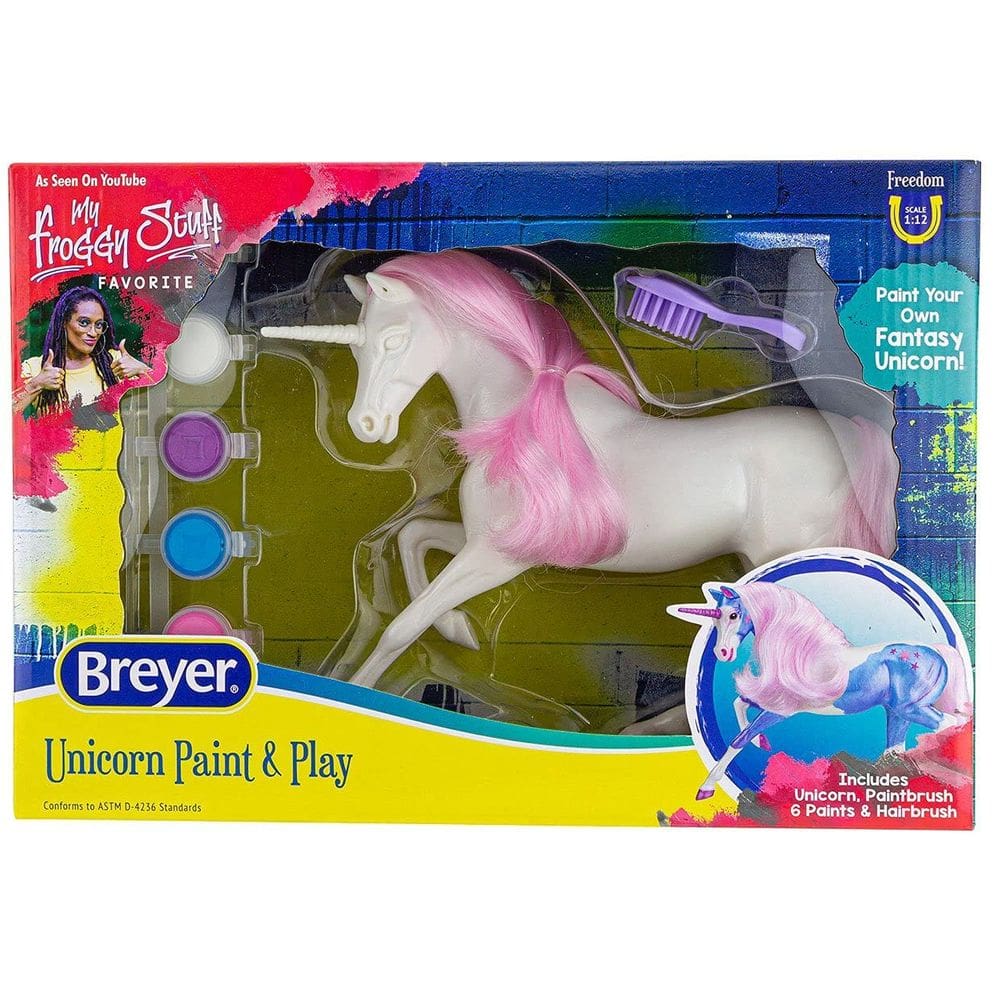 Toy Breyer Horses Freedom Series Unicorn Paint & Play 1:12