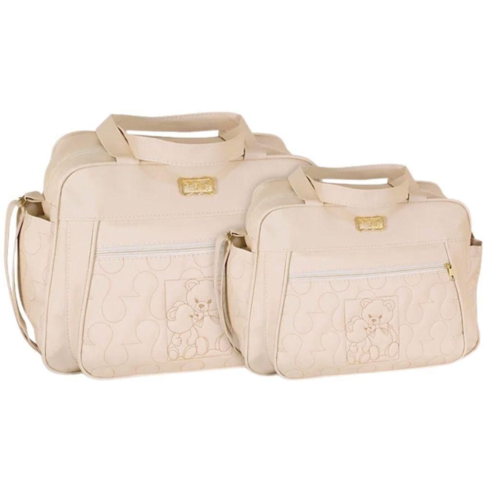 Kit Bolsas Maternidade Baby Soft Class Bege
