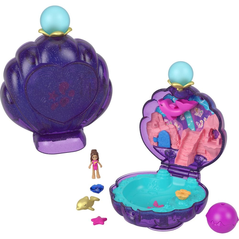 Brinquedo de viagem Polly Sparkle Cove Adventure com jogo aquático