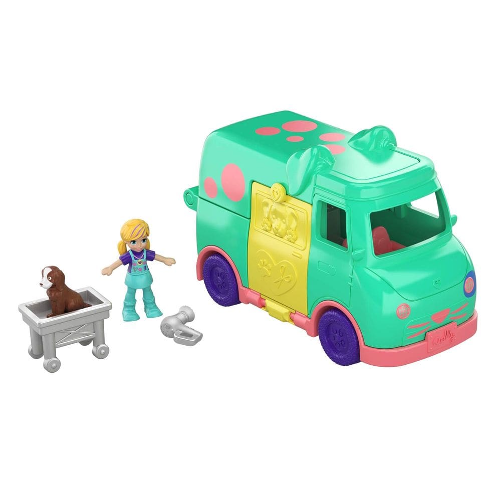 Playset Polly Pollyville para animais de estimação com acessórios