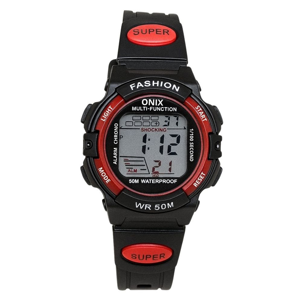 Relógio Menino Onix Digital IT-619 (0128) Preto e Vermelho