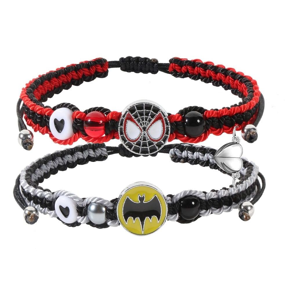 Pulseiras de amizade SKIRIFLA Bat Spider para casais