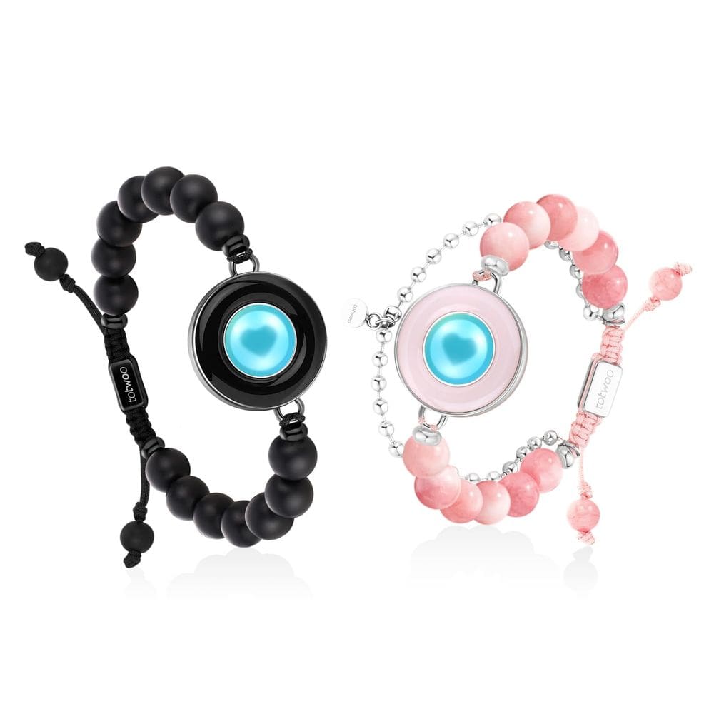 Pulseiras Touch TOTWOO de longa distância para casais Bluetooth
