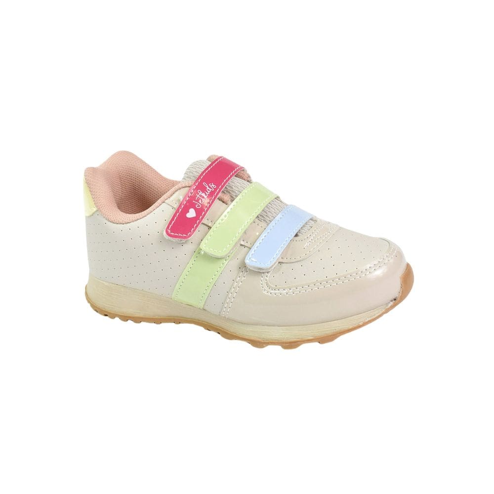 Tênis Infantil Jet Kids Meninas Street Bege Verde