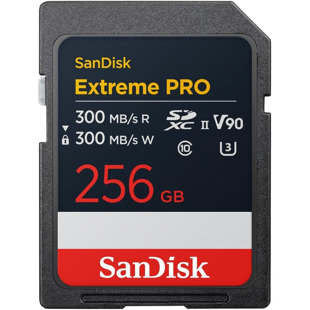 Cartão de memória SanDisk Extreme PRO SDXC UHS-II 256GB V90 8K