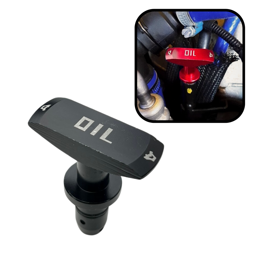 Puxador Vareta Óleo Motor Tuning Universal Preto Automotivo