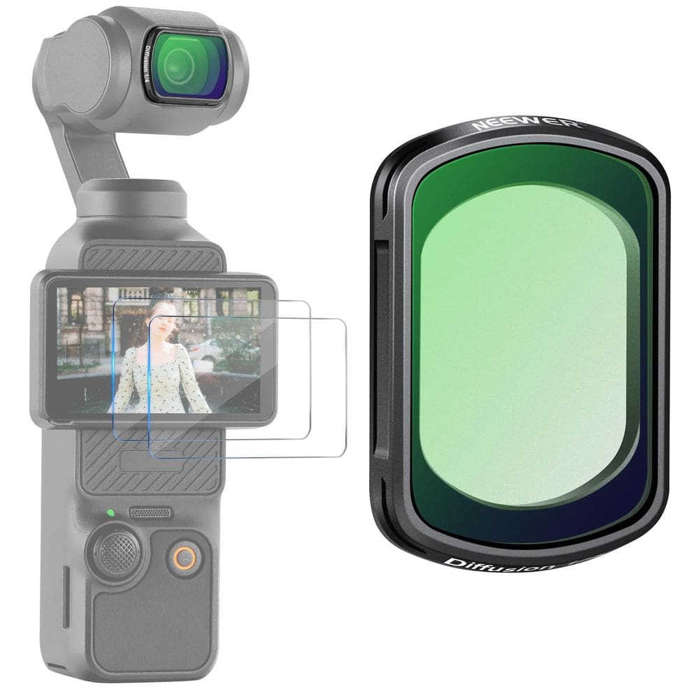 Filtro de lente NEEWER Magnetic Black Diffusion 1/4 para DJI OSMO 3