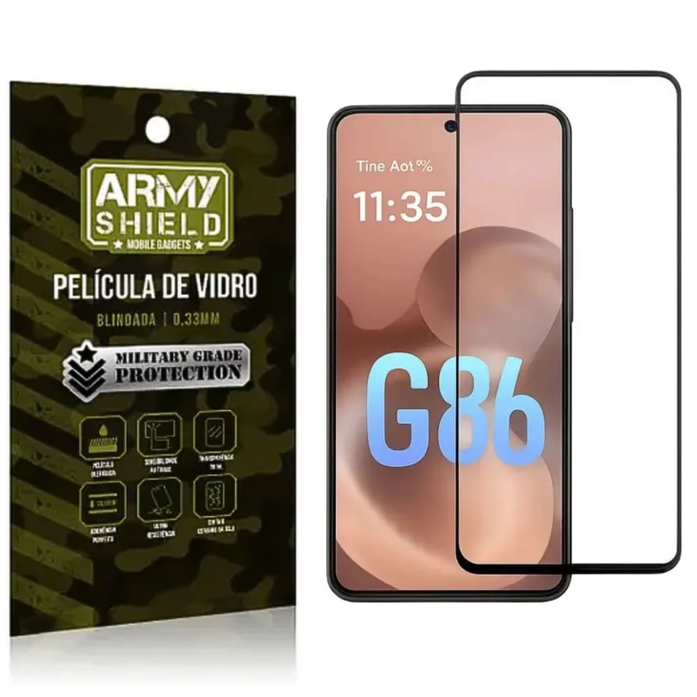 Película de Vidro 3D Para Moto G86 Blindada - Armyshield