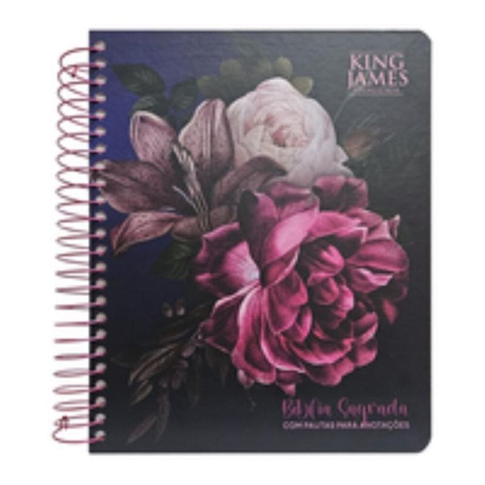 Bíblia para anotações - KJA - arranjo floral
