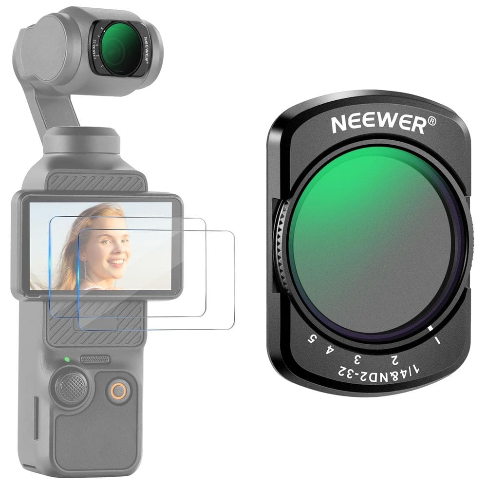 Filtro NEEWER Variable ND2-32 e 1/4 Black Difusion para DJI Osmo 3