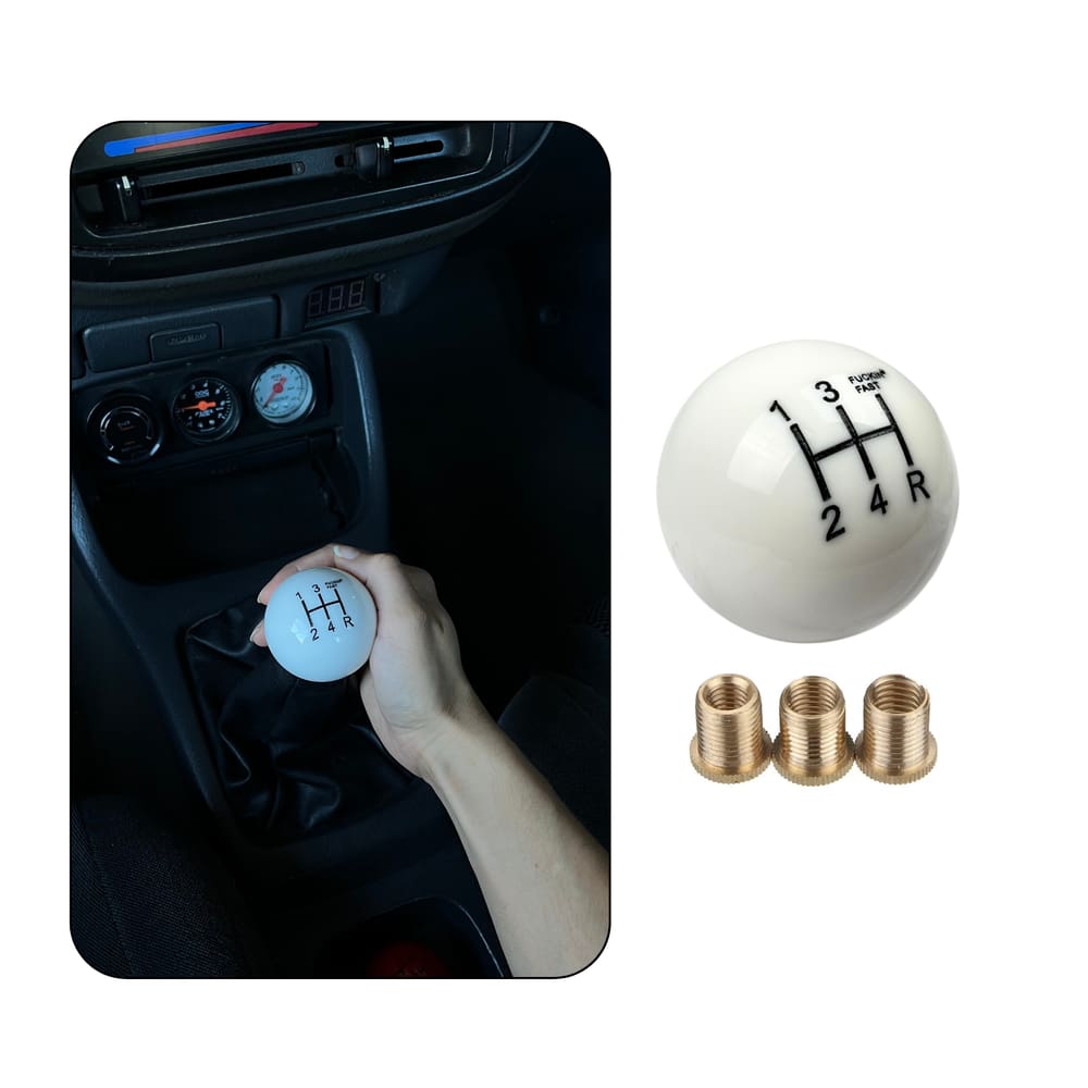 Bola Manopla De Cambio Universal Branco Toyota BMW Renault