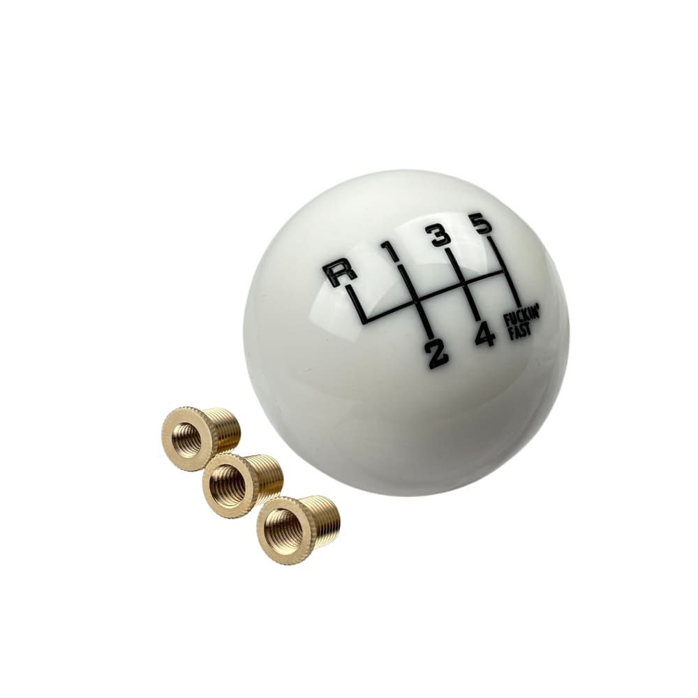 Bola Manopla De Cambio Universal Branco Honda Chevrolet Audi