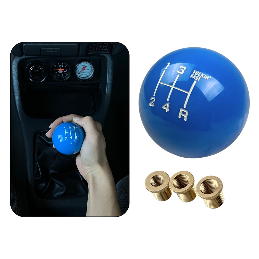 Manopla De Cambio Azul Universal Tunning 5 marchas Estilo BR